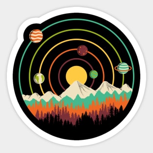 Planets Landscape Sticker